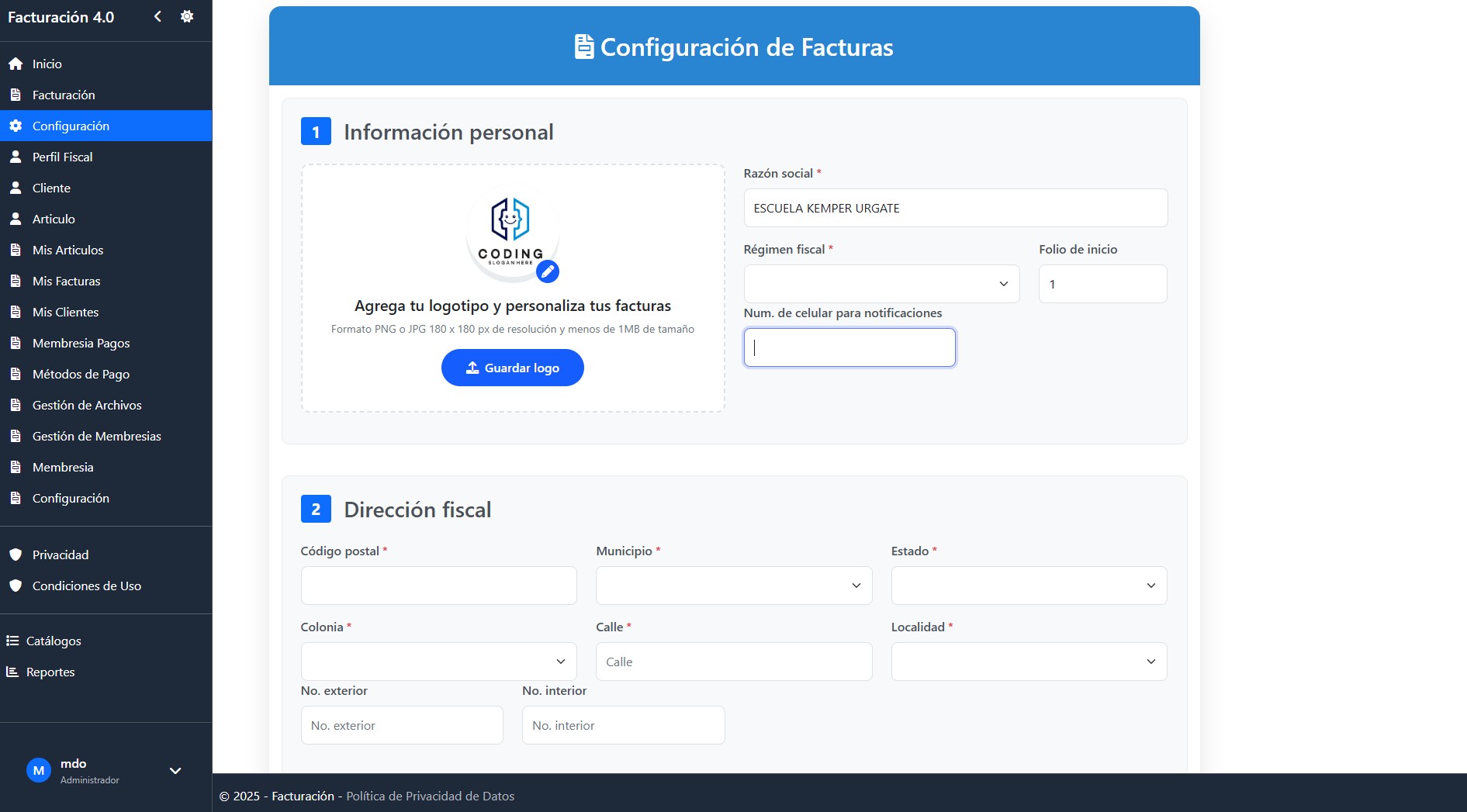 Reportes Facturación